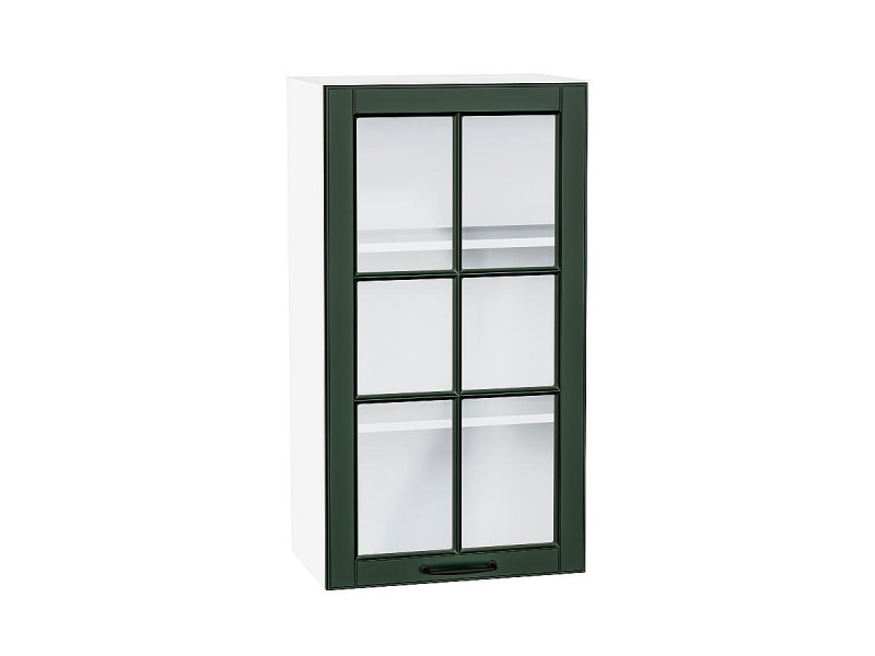 920*500* Шкаф верхний с 1-ой остекленной дверцей Дублин Special Green