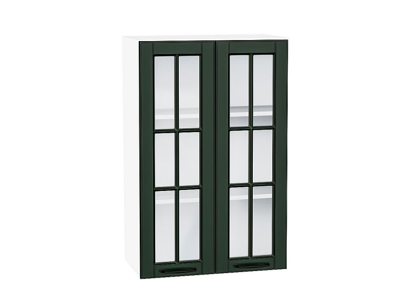 920*600* Шкаф верхний с 2-мя остекленными дверцами Дублин Special Green