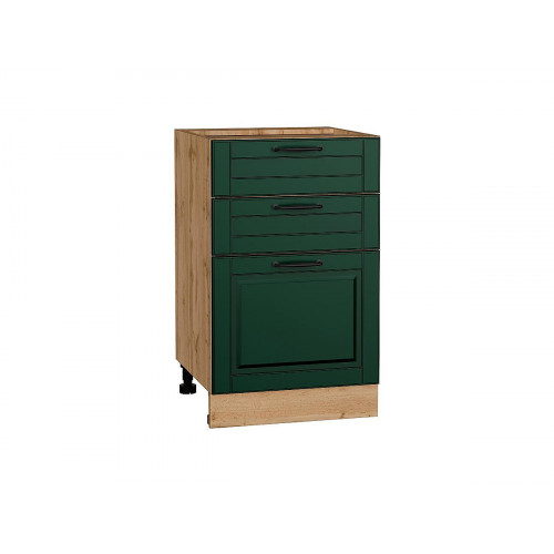 816*500* Шкаф нижний с 3-мя ящиками Дублин Special Green