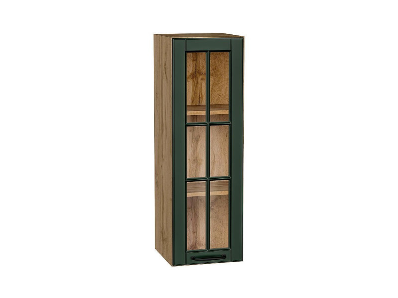 920*300* Шкаф верхний с 1-ой остекленной дверцей Дублин Special Green
