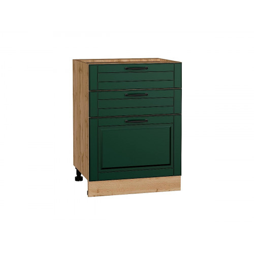 816*600* Шкаф нижний с 3-мя ящиками Дублин Special Green