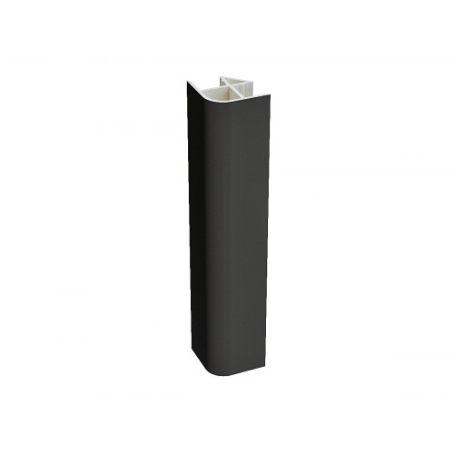 Угол для цоколя ПВХ 90 гр. Graphite 150