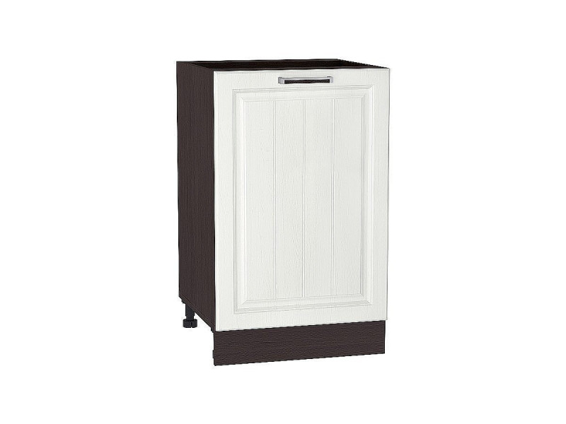 816*600* Шкаф нижний с 1-ой дверцей Прага Белое дерево Graphite