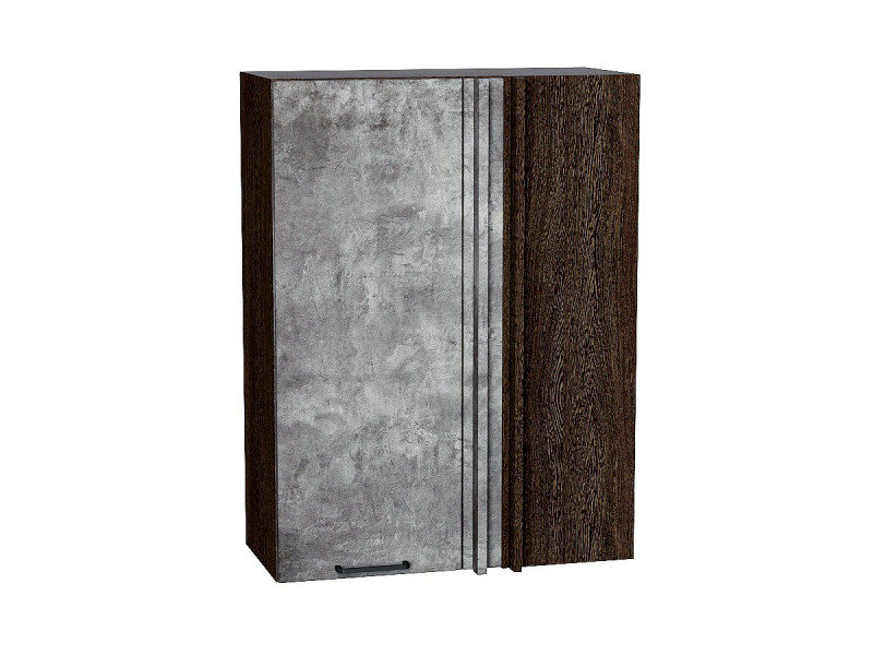 920*700* Шкаф верхний прямой угловой Флэт Temple Stone 2S Graphite