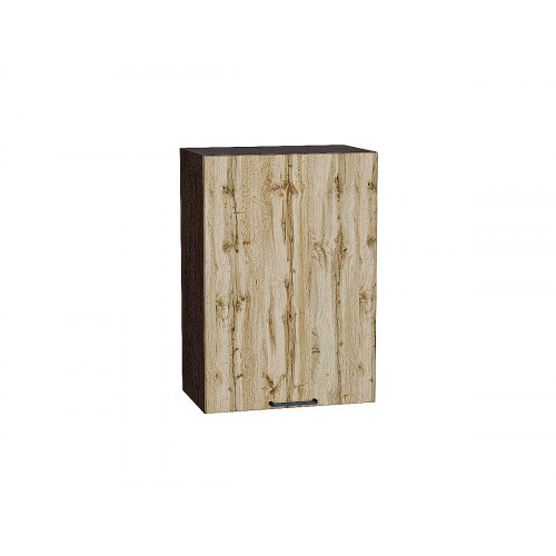 716*500* Шкаф верхний с 1-ой дверцей Флэт Wotan Oak 2S Graphite