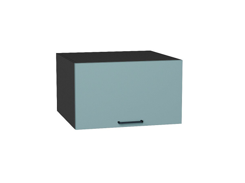 358*600* Шкаф верхний горизонтальный глубокий Флэт Grey-green In 2S Graphite