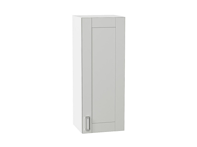 Кухня 920*350*Шкаф верхний с 1-ой дверцей Лофт Grey Silk/Белый