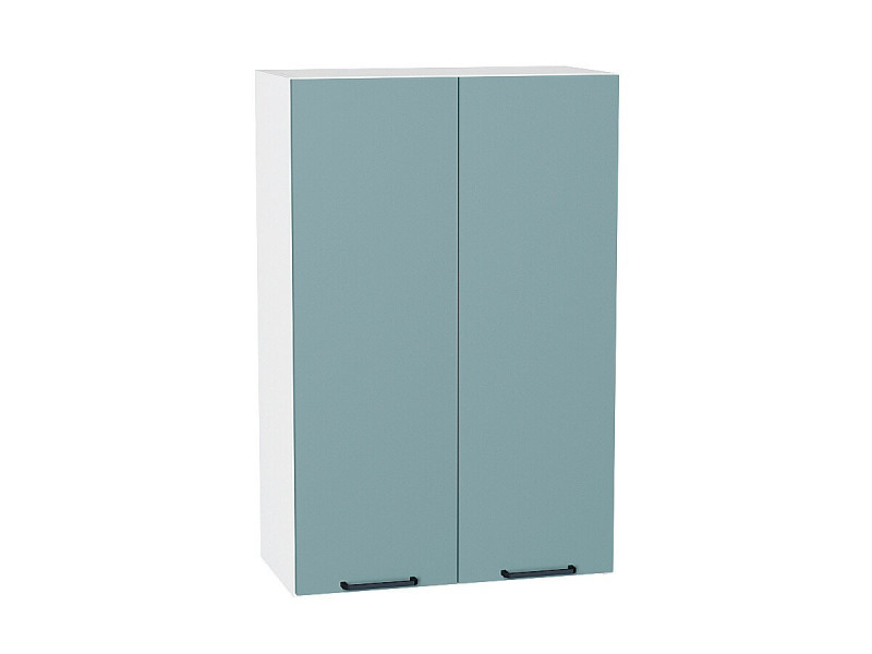 920*600* Шкаф верхний с 2-мя дверцами Флэт Grey-green In 2S Белый