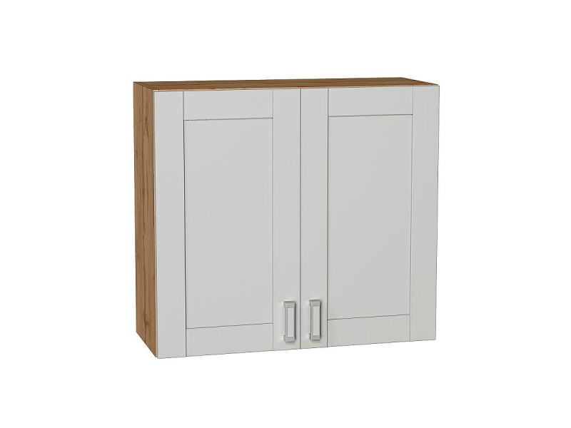 Кухня 716*800*Шкаф верхний с 2-мя дверцами Лофт Grey Silk/Дуб Вотан
