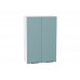920*600* Шкаф верхний с 2-мя дверцами Флэт Grey-green In 2S Белый