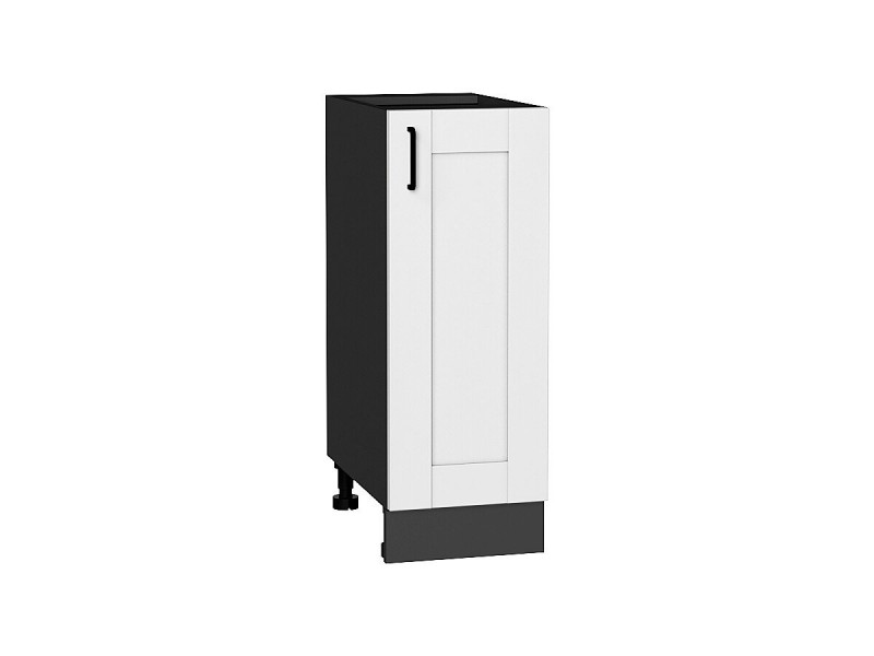 Кухня 816*300*Шкаф нижний с 1-ой дверцей Лофт Super White/Graphite