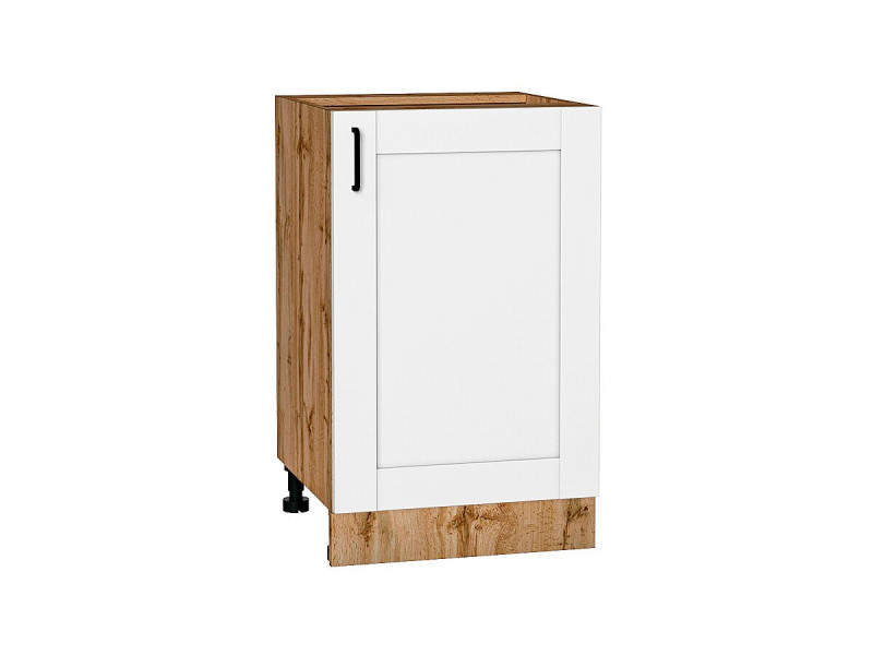 Кухня 816*500*Шкаф нижний с 1-ой дверцей Лофт Super White/Дуб Вотан