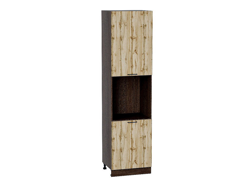 2336*600* Шкаф пенал с 2-мя дверцами под технику Флэт Wotan Oak 2S Graphite