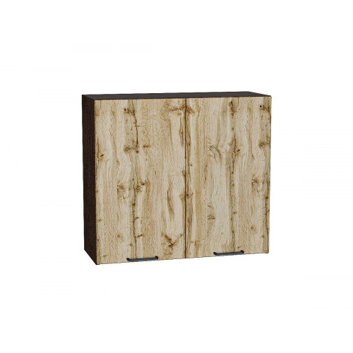 716*800* Шкаф верхний с 2-мя дверцами Флэт Wotan Oak 2S Graphite