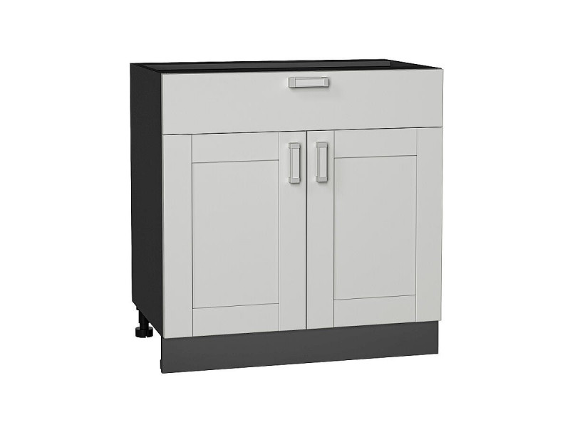 Кухня 816*800*Шкаф нижний с 2-мя дверцами и ящиком Лофт Grey Silk/Graphite