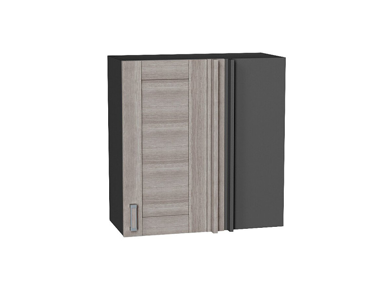 Кухня 716*700*Шкаф верхний прямой угловой Лофт Cappuccino Veralinga/Graphite