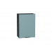 716*500* Шкаф верхний с 1-ой дверцей Флэт Grey-green In 2S Graphite