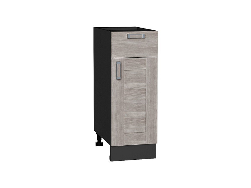 Кухня 816*300*Шкаф нижний с 1-ой дверцей и ящиком Лофт Cappuccino Veralinga/Graphite
