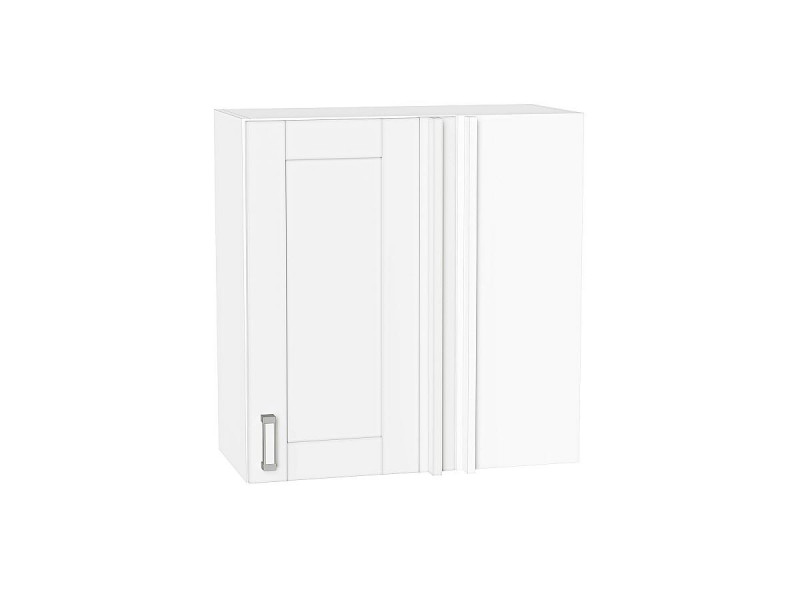 Кухня 716*700*Шкаф верхний прямой угловой Лофт White Silk/Белый
