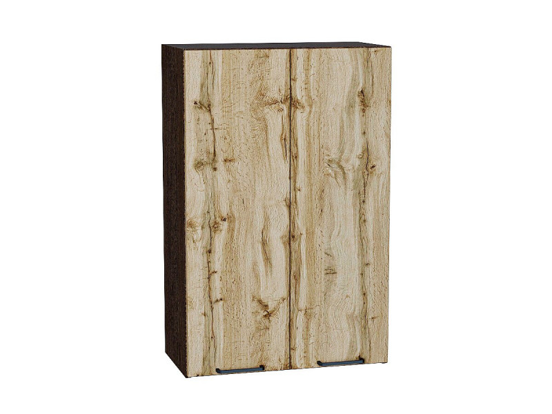 920*600* Шкаф верхний с 2-мя дверцами Флэт Wotan Oak 2S Graphite
