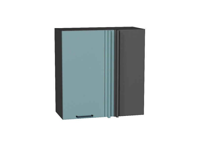 716*700* Шкаф верхний прямой угловой Флэт Grey-green In 2S Graphite