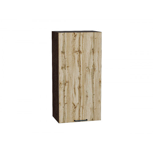 920*450* Шкаф верхний с 1-ой дверцей Флэт Wotan Oak 2S Graphite