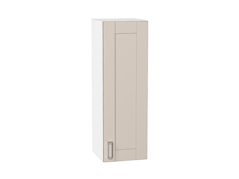 Кухня 920*300*Шкаф верхний с 1-ой дверцей Лофт Cream Silk/Белый