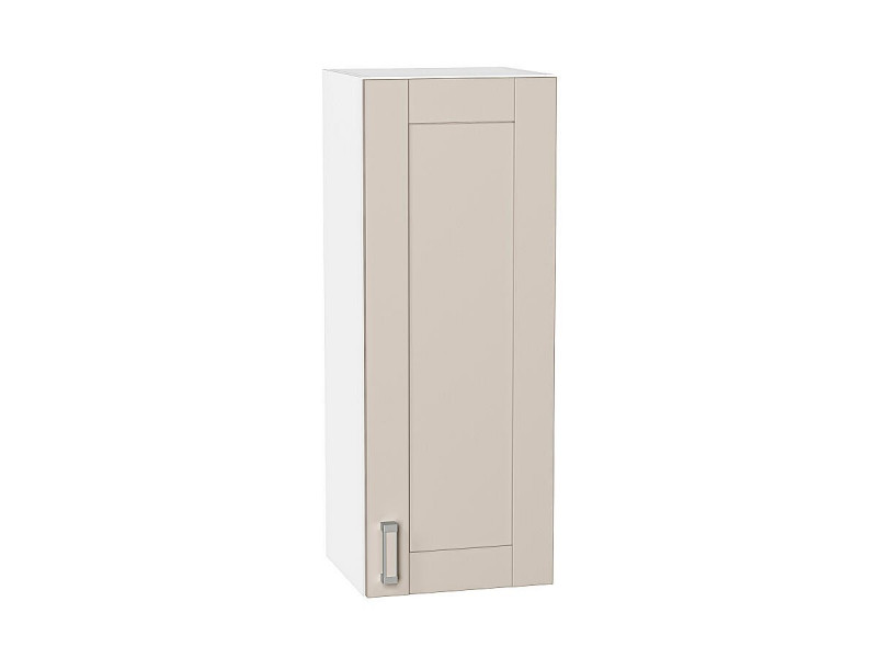 Кухня 920*350*Шкаф верхний с 1-ой дверцей Лофт Cream Silk/Белый