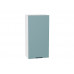920*450* Шкаф верхний с 1-ой дверцей Флэт Grey-green In 2S Белый