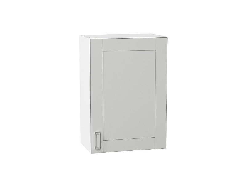 Кухня 716*500*Шкаф верхний с 1-ой дверцей Лофт Grey Silk/Белый