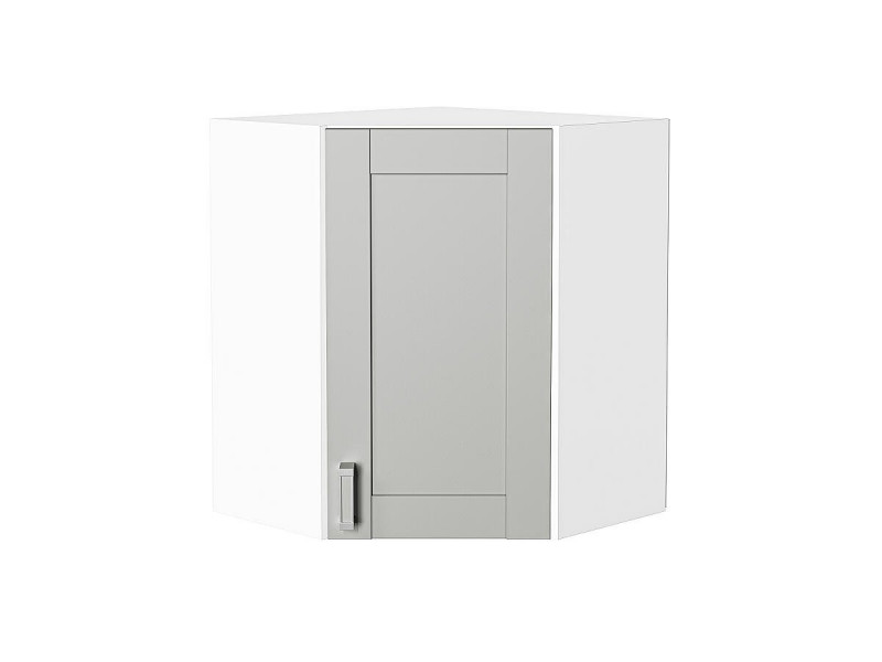 Кухня 716*600*600Шкаф верхний угловой Лофт Grey Silk/Белый