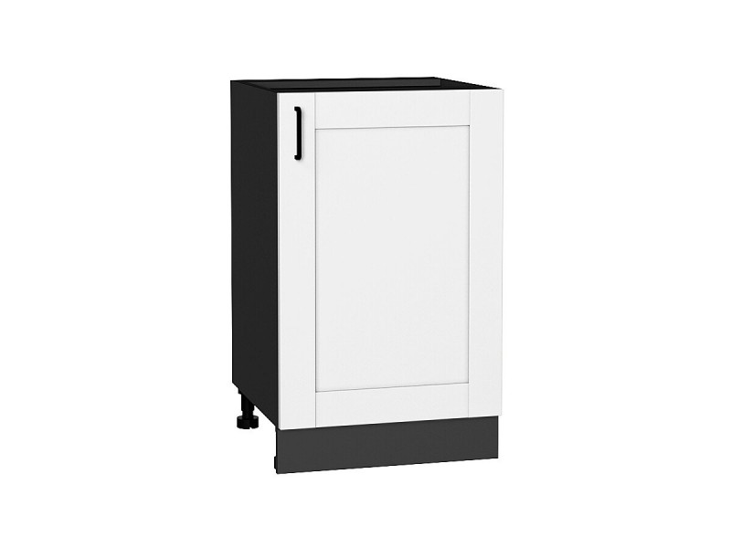 Кухня 816*500*Шкаф нижний с 1-ой дверцей Лофт Super White/Graphite