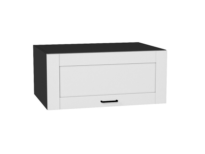 Кухня 358*800*Шкаф верхний горизонтальный глубокий Лофт Super White/Graphite