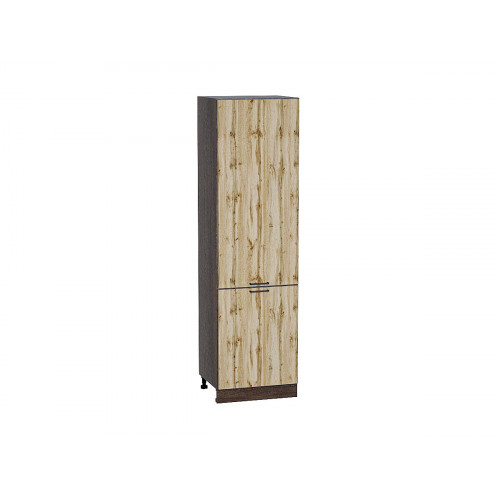 2132*600* Шкаф пенал с 2-мя дверцами Флэт Wotan Oak 2S Graphite