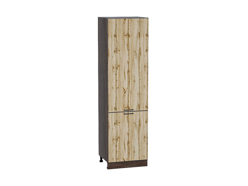 2132*600* Шкаф пенал с 2-мя дверцами Флэт Wotan Oak 2S Graphite