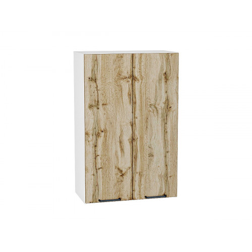 920*600* Шкаф верхний с 2-мя дверцами Флэт Wotan Oak 2S Белый