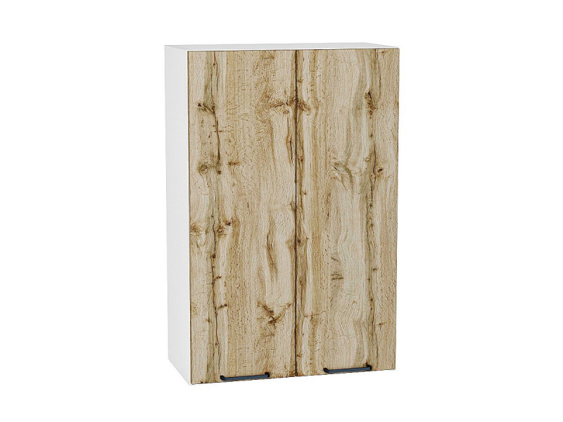 920*600* Шкаф верхний с 2-мя дверцами Флэт Wotan Oak 2S Белый