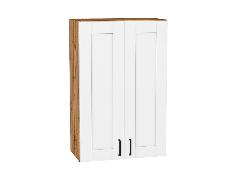 Кухня 920*600*Шкаф верхний с 2-мя дверцами Лофт Super White/Дуб Вотан
