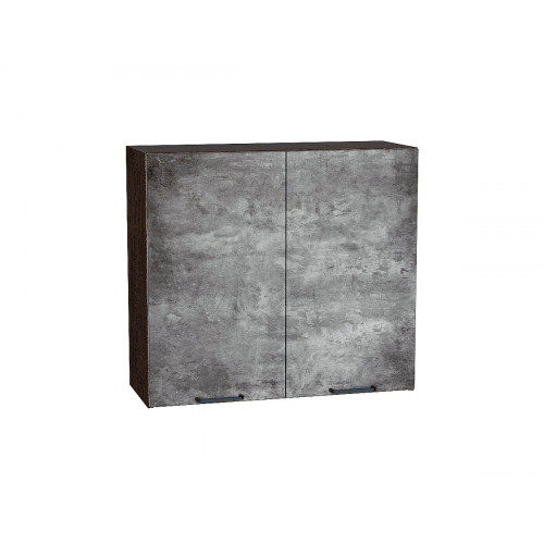 716*800* Шкаф верхний с 2-мя дверцами Флэт Temple Stone 2S Graphite