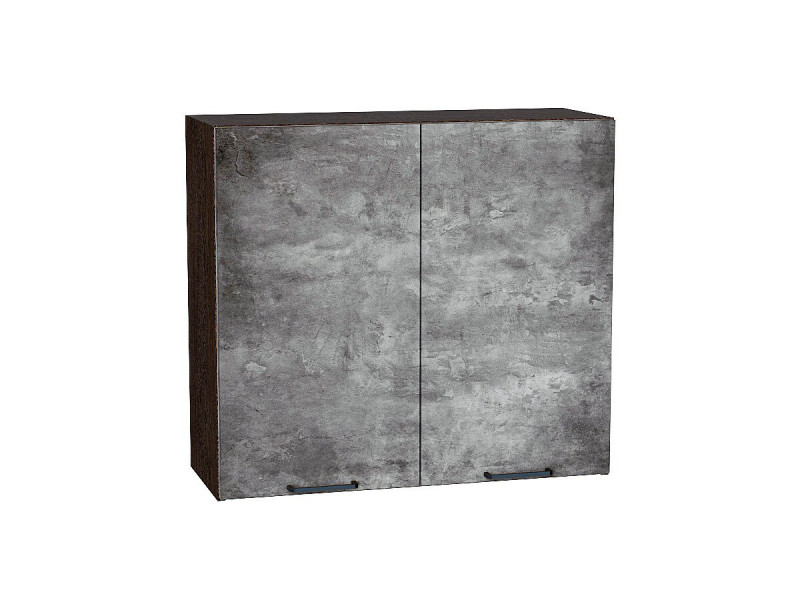 716*800* Шкаф верхний с 2-мя дверцами Флэт Temple Stone 2S Graphite