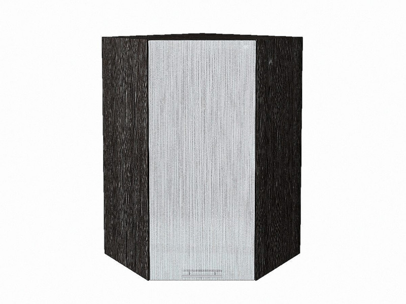 920*600*600 Шкаф верхний угловой Валерия-М Серый металлик дождь светлый Graphite