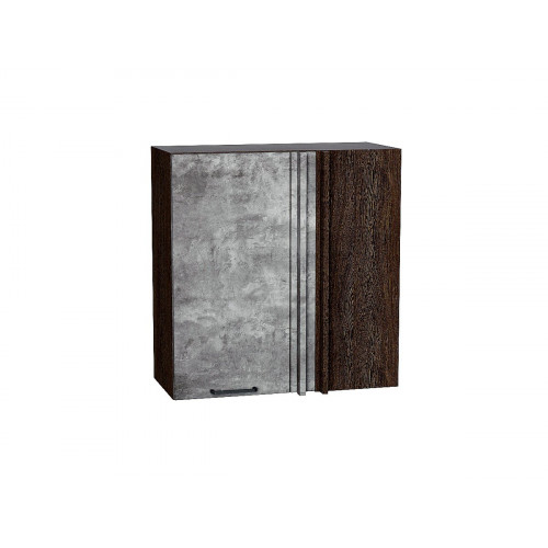 716*700* Шкаф верхний прямой угловой Флэт Temple Stone 2S Graphite