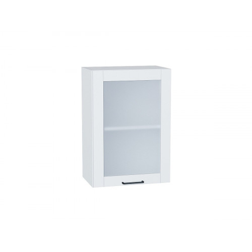 716*500* Шкаф верхний с 1-ой остекленной дверцей Флэт Плюс White In 2S Белый