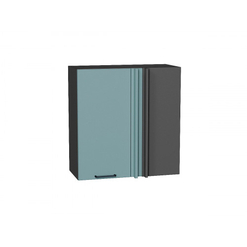 716*690* Шкаф верхний прямой угловой Флэт Grey-green In 2S Graphite